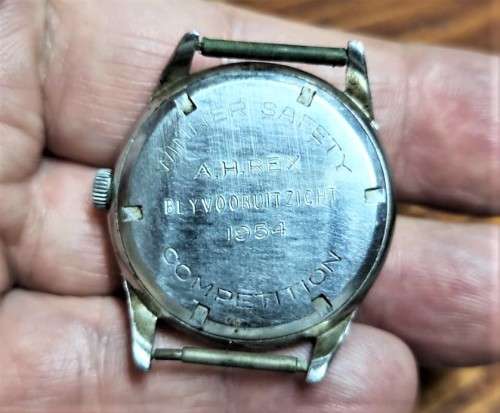 EXTREMELY RARE ERNEST BOREL TRANSVAAL AND ORANGE FREE STATE CHAMBER OF MINES WATCH ISSUED TO A H REX