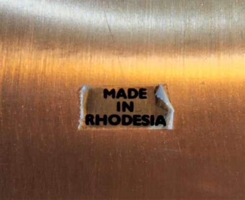 ZIMBABWE RUINS VINTAGE COPPER TRAY - HEAVY MADE IN OLD RHODESIA BEFORE 1980