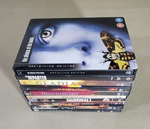 ACTION FIGHTING DRAMA AND MURDER! A LARGE GROUP OF 10 DVDS INCLUDES SILENCE OF LAMBS DEF ED