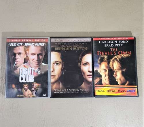 THREE GREAT MOVIES FEATURING BRATT PITT TWO SPECIAL EDITIONS AND A WIDESCREEN PRESENTATION