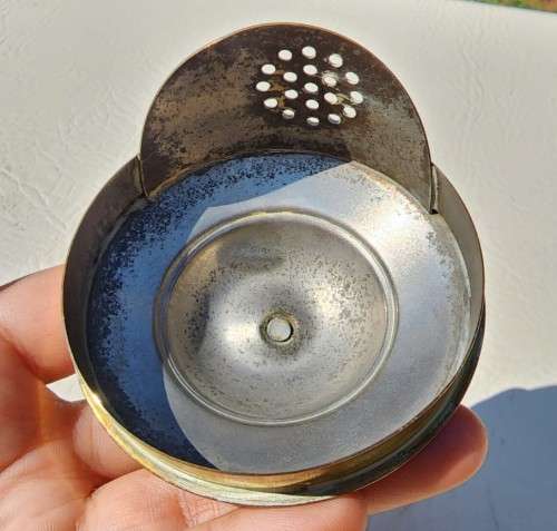 VINTAGE MADE IN HOLLAND COPPER AND BRASS COFFEE POT WITH WRAPPED HANDLE