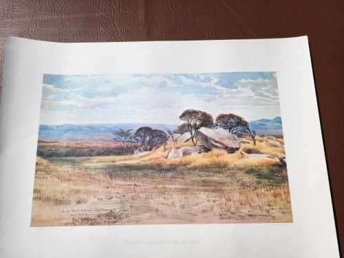 LIMITED EDITION NO 30 OF 500  ALICE BALFOUR RHODESIAN 1894 LANDSCAPE WATERCOLOURS