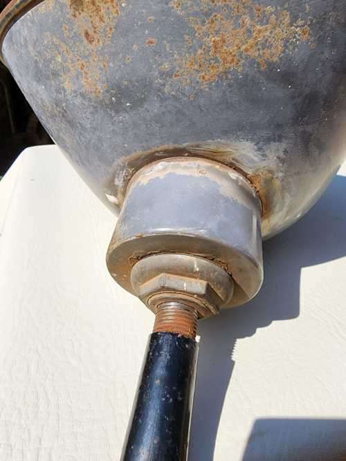 LARGE VINTAGE METAL INDUSTRIAL STYLE FACTORY LAMP SHADE