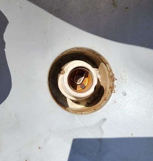 LARGE VINTAGE METAL INDUSTRIAL STYLE FACTORY LAMP SHADE