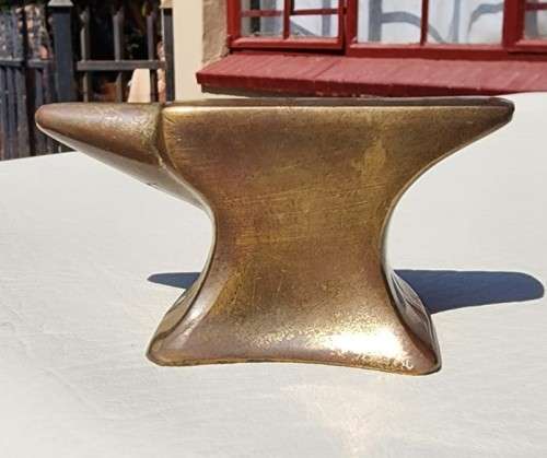 SMALL BRASS BLACKSMITHS WEDDING ANVIL