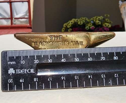 SMALL BRASS BLACKSMITHS WEDDING ANVIL