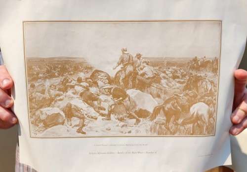 BATTLE OF MAFIKENG GREAT BOER WAR LITHOGRAPHIC PRINT