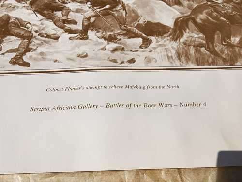 BATTLE OF MAFIKENG GREAT BOER WAR LITHOGRAPHIC PRINT