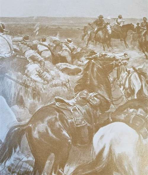 BATTLE OF MAFIKENG GREAT BOER WAR LITHOGRAPHIC PRINT