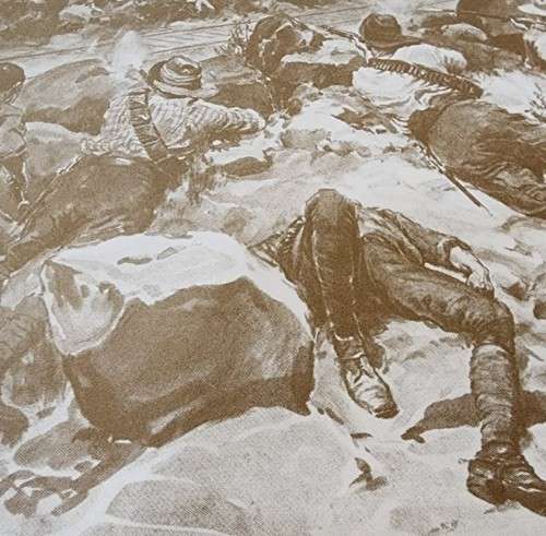 BATTLE OF MAFIKENG GREAT BOER WAR LITHOGRAPHIC PRINT