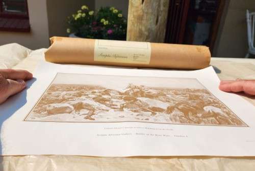 BATTLE OF MAFIKENG GREAT BOER WAR LITHOGRAPHIC PRINT