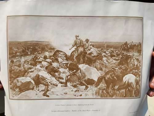 BATTLE OF MAFIKENG GREAT BOER WAR LITHOGRAPHIC PRINT