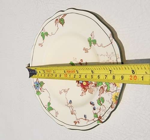 SET OF 5 ROYAL DOULTON ENGLAND D4941 (1929-1964) KEW PATTERN HAND PAINTED! DESSERT PLATES