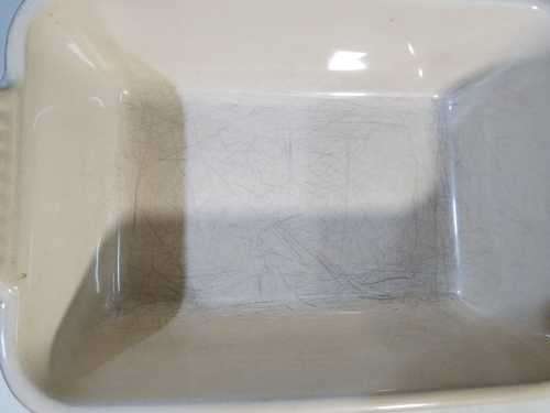 VINTAGE 1990S LE CREUSET FRANCE CERISE RED ENAMELED STONEWARE RECTANGULAR DISH