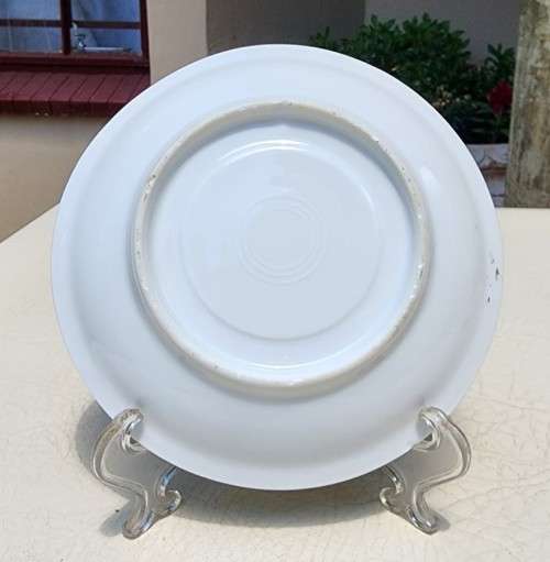 NEAR ANTIQUE (1925-1932) GENTLEMANS MOUSTACHE CUP AND SAUCER BY AUSTRIAN CARL TIELSCH ALTWASSER