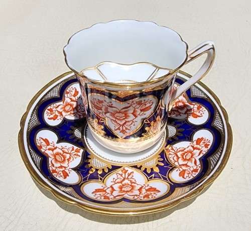 EDWARDIAN (1910-1916) GENTLEMANS LATE FOLEY SHELLEY MOUSTACHE CUP AND SAUCER