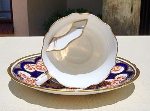 EDWARDIAN (1910-1916) GENTLEMANS LATE FOLEY SHELLEY MOUSTACHE CUP AND SAUCER