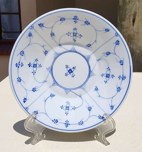 ANTIQUE GENTLEMANS MOUSTACHE (1900-1930) CUP AND SAUCER BY GERMAN PORZELLANFABRIK KALK EISENBURG