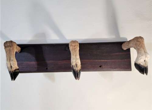 VINTAGE IMPALA FEET COAT HANGER OR GUN RACK