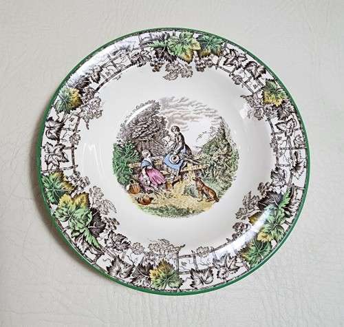 COPELAND SPODE BYRON PATTERN (1933-1969) HAND PAINTED SERVING BOWLS WITH TERRACE RIMS