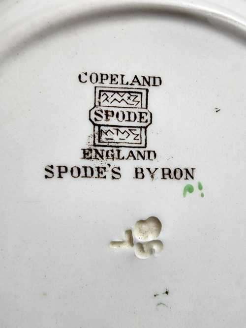 COPELAND SPODE BYRON PATTERN (1933-1969) HAND PAINTED SERVING BOWLS WITH TERRACE RIMS