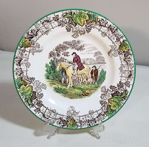 COPELAND SPODE BYRON PATTERN (1933-1969) HAND PAINTED LUNCH PLATE, CEREAL BOWL AND SUGAR BOWL