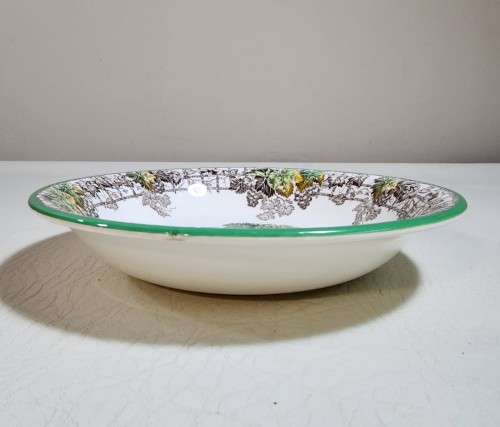 COPELAND SPODE BYRON PATTERN (1933-1969) HAND PAINTED LUNCH PLATE, CEREAL BOWL AND SUGAR BOWL