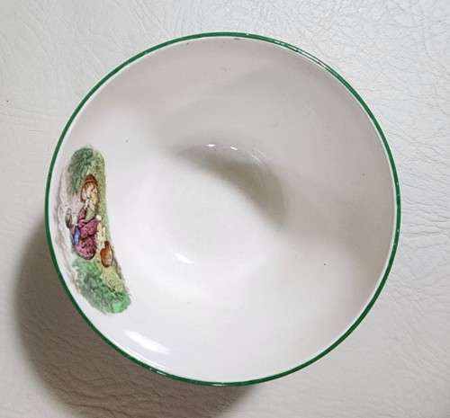COPELAND SPODE BYRON PATTERN (1933-1969) HAND PAINTED LUNCH PLATE, CEREAL BOWL AND SUGAR BOWL