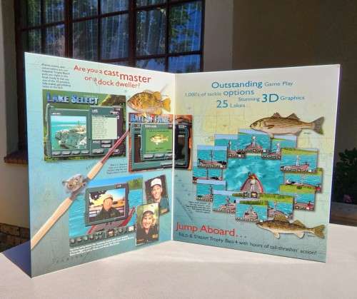 SIERRAS TROPHY BASS 4 PC GAME - ORIGINAL 2000 VERSION WITH BOOKLET AND BOX