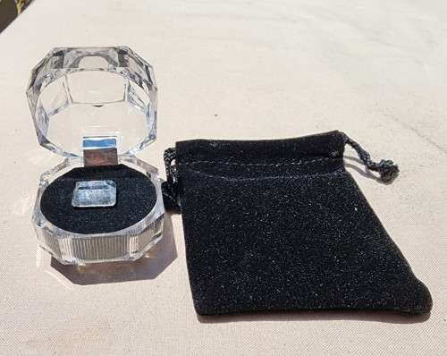 UNIQUE ONE OF A KIND NATURAL 6.8CT RUTILE QUARTZ BLACK NEEDLES GEMSTONE WITH BEAUTIFUL OCTAGON CUT