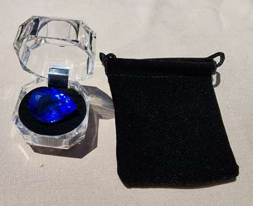 LARGE 23.19CT SWISS BLUE TOPAZ GEMSTONE WITH BEAUTIFUL PEAR CUT - IRRADIATED FOR 2 YEARS!