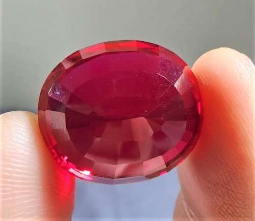 AWESOME LARGE 36,10CT REAL RED RUBY GEMSTONE - PASSED ALL TESTS! - SCRATCH GLASS - UV RED! - THERMAL