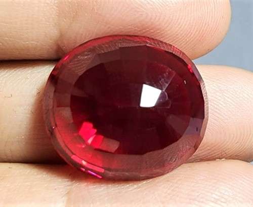 AWESOME LARGE 36,10CT REAL RED RUBY GEMSTONE - PASSED ALL TESTS! - SCRATCH GLASS - UV RED! - THERMAL