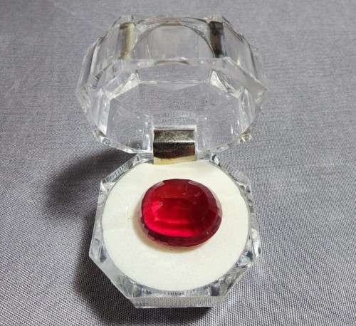 AWESOME LARGE 36,10CT REAL RED RUBY GEMSTONE - PASSED ALL TESTS! - SCRATCH GLASS - UV RED! - THERMAL