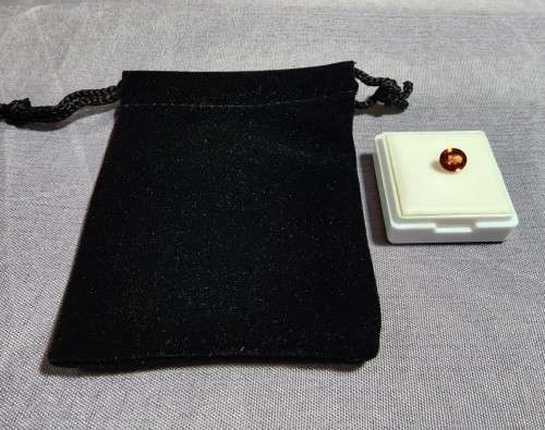 GENUINE TESTED 1,38CT ORANGE SPESSARTINE AFRICAN GARNET GEMSTONE  PASSED MAGNETIC TEST FOR GARNET!