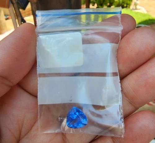 EXTRAORDINARY 3,40CT BLUE TANZANITE GEMSTONE FROM THE FOOTHILLS OF KILIMANJARO