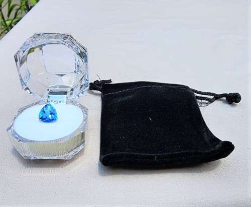 EXTRAORDINARY 3,40CT BLUE TANZANITE GEMSTONE FROM THE FOOTHILLS OF KILIMANJARO