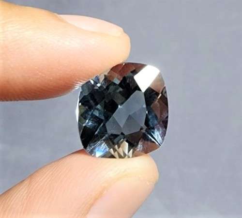 SEAFOAM BLUE AQUAMARINE GEMSTONE LARGE 9,60CT WITH BEAUTIFUL CUSHION CUT