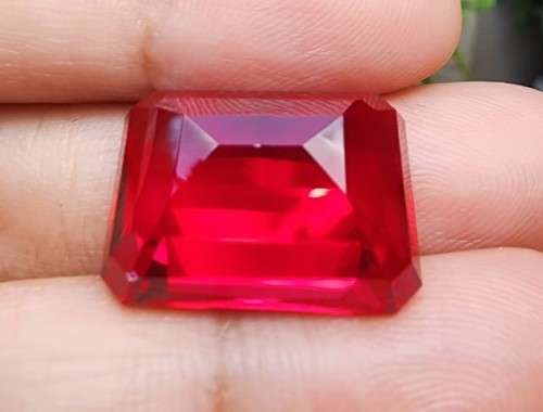 AMAZING LARGE 34,40CT REAL RED RUBY GEMSTONE  SCRATCH GLASS!  UV RED!  HIGH THERMAL CONDUCTIVITY!