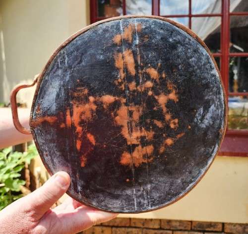 DOVETAILED JOINTED! AND RIVETED HANDLES! HANDMADE COPPER COAL BUCKET - HEAVY 2,7KG