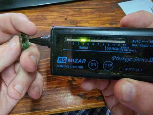 HOW STRANGE? A VERY LARGE 26,80CT GREEN AMETHYST GEMSTONE WITH BEAUTIFUL CUSHION CUT