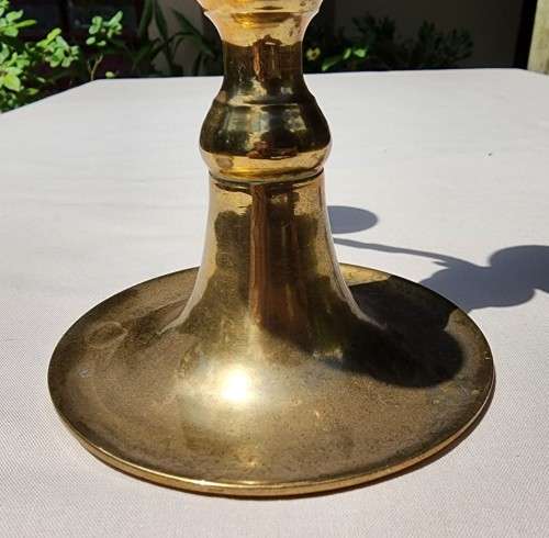 SMALL 5-ARM BRASS CANDELABRUM  A MUST HAVE IN SOUTH AFRICA!  1ST OF 2 ON AUCTION