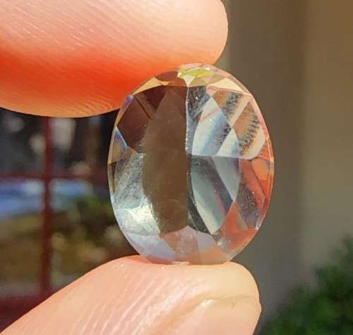 FLAWLESS 7,0CT SOFT GREEN AMETHYST GEMSTONE WITH BEAUTIFUL OVAL CUT