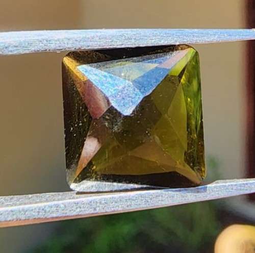 DARK GREEN VERDALITE TOURMALINE 3,25CT GEMSTONE NATURAL AND UNTREATED FROM BRAZIL