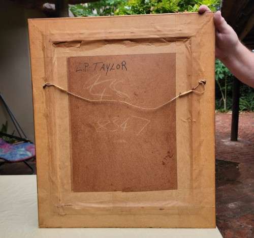 AFRICAN VILLAGE SCENE BY KENYAN ARTIST MADIMBA AN ORIGINAL 1960S OIL ON BOARD