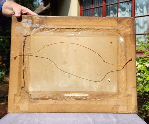 TINUS DE JONGH (1885-1942) CAPE MOUNTAINS VINTAGE WOODEN FRAMED PRINT