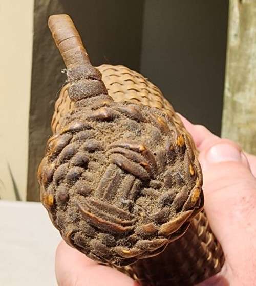 YOU CAN DRINK SOME 100 YEAR OLD WINE! FULL UNOPENED MADEIRA DIMIJOHN WICKER BOTTLE CIRCA 1940-1960