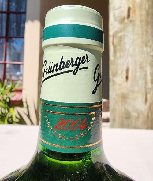 A DISCONTINUED BLEND! - A 2004 GRUNBERGER STEIN BOCKSBEUTEL - FULL AND IN PRISTINE CONDITION