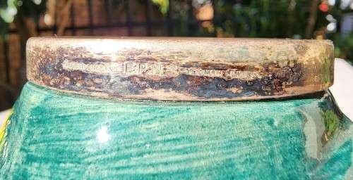 VINTAGE 1950S LANCASTER AND SANDLAND ROBIN HOOD CHARACTER JUG WITH YEOMAN EPNS RIM