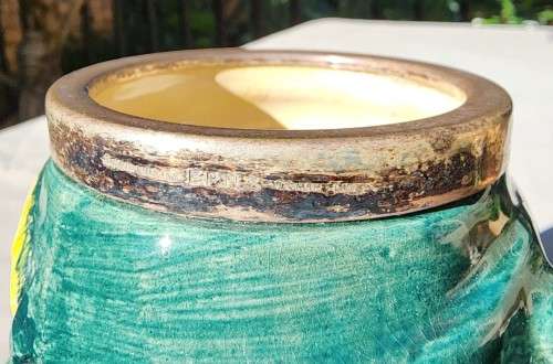 VINTAGE 1950S LANCASTER AND SANDLAND ROBIN HOOD CHARACTER JUG WITH YEOMAN EPNS RIM